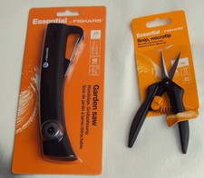 Fiskars Gartenschere Schere Heckenschere Allzweckschere Snip + Gartensäge SW 16