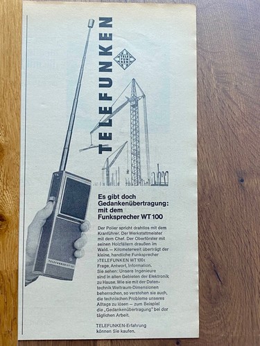 Telefunken 100 funksprecher - telefunken, wt