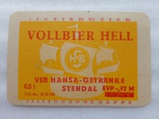 Neu 48 zu 72 DDR Etikett - VEB