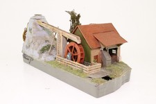 Faller 225 H0 Mühle Wassermühle mit Auffangbecken Motor defekt fertig aufgebaut