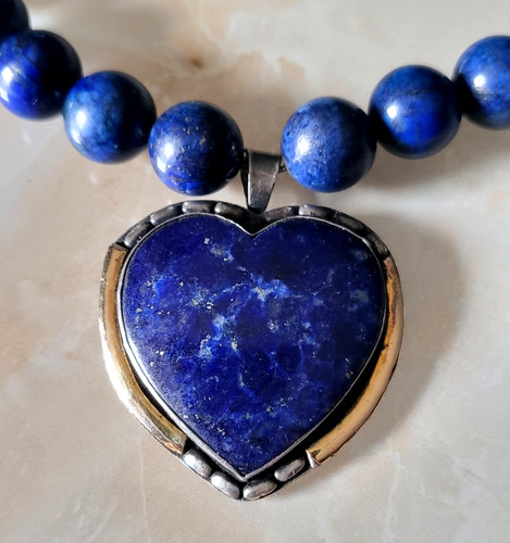 Antik halskette lapislazuli - antik,
