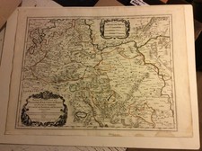 Westliche Rheinpfalz.Kupferstichkarte  Jaillot 1681  MAP/F