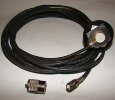 CB Funk PL Antennenkabel / Antennenfuß PL   (Gebr.)