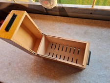 Vintage Holz Karteikasten - Kasten Holzbox Schatulle Büro 50s/60s