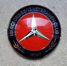 Mercedes Benz Veteranen Club Japan Oldtimer Emaille Abzeichen neu, Selten