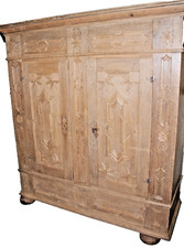 Gänzlich originaler Bückeburger -Hochzeitsschrank, 1A Zustand,Eiche gewachst