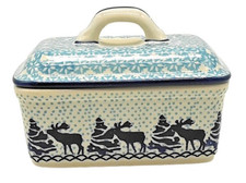 Butter-Kästchen - Dekor Elch - II Wahl