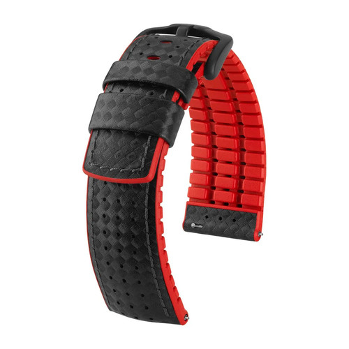 Uhrenarmband schwarz rot - uhrenarmband, in
