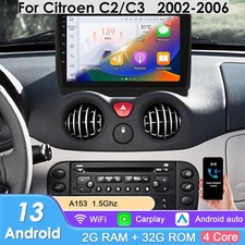 Für Citroen C2 C3 2002-2006 Android 13 Carplay Autoradio SWC GPS Navi BT 2+32GB