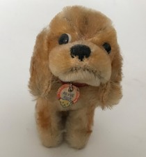 Steiff - Hund - Revue Susi - 15 cm - Mit Knopf und Fahne - GUT