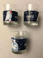 Coca Cola Gläser Klein 3x Eisbär Sammelgläser Winter 1997 France