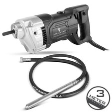 STAHLWERK Betonverdichter 900W mit Rüttelflasche 35mm 3m Innenrüttler