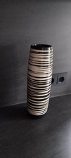 Designer Vase Schwarz Weiß