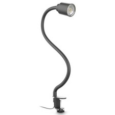 LED Klemmleuchte Leselampe flexibel Tischlampe Schreibtisch flex schwarz 5W GU10