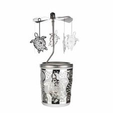 Glas Karussell Windlicht