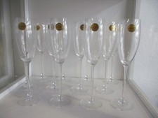 Cristal d'Arques 12 Champagner / Sektgläser Höhe ca. 24,8 cm Bleikristall