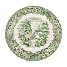 Englisches Porzellan Memory Lane British Anchor Ironstone Teller Grün Frühstück 