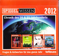 Kalender 2012 – Spiegel Wissen – Chronik des 20. & 21. Jahrhundert – ovp - rar
