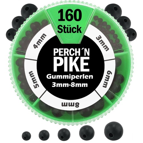 160 stk gummiperlen set 3mm - 160, stk.
