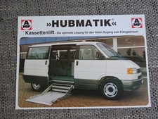 VW T4 AMF Hubmatik Prospekt Brochure Sheet Deutsch