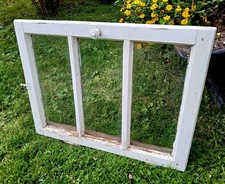 Uralter Sprossenfenster Fensterflügel Oberlicht 59x46 cm Deko  Vintage shabby