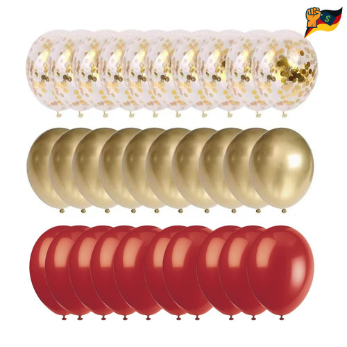 Zoll ballons gold rot - 12,