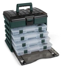 Angelkasten Angelbox Multifunktions Angeltasche Sitzkiepe bis 120 Kg mit 4 Boxen