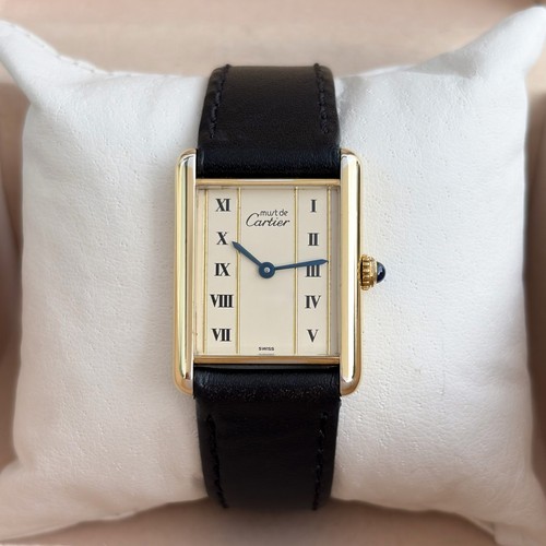 Cartier tank vermeil lm - cartier, mm