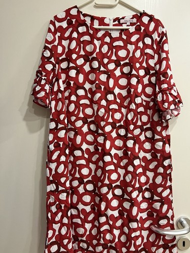 Alba moda kleid halbarm - moda, rot