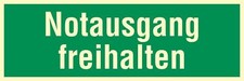 Notausgang freihalten