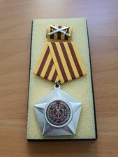 DDR NVA Kampforden in Silber komplett mit Interimspange im Verleihungsetui GDR