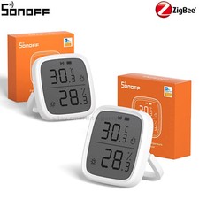 2x SONOFF ZigBee Smart Temperatur Feuchtigkeitssensor LCD Digital APP Steuerung