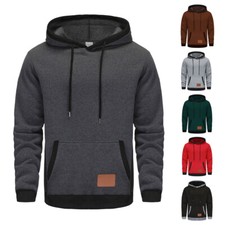 Herren Kapuzenpullover Langarm Hoodie Pullover Kapuze Sweatshirt Hoody Sportswea