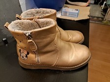 Schuhe gr. 32 mädchen Winter Friboo Disney Gold Mini Mouse gefüttert , Reißversc