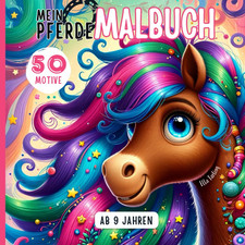 Pferde Malbuch für Mädchen &