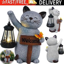 LED-Katzenstatue wetterfest -