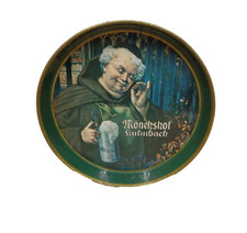 Mönchshof Kulmbach Tablett  Blech Bier Werbeartikel  Gastronomie