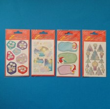 Stickerset 4x Sticker Vintage 90er Jahre Zdesign Weihnachten Weihnachtssticker