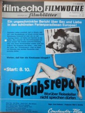 FILMWOCHE 53 - 25.9. 1971 Urlaubsreport film-echo filmblätter