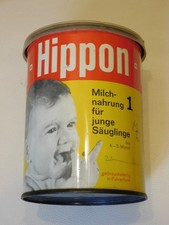 Alte Blechdose von Hipp * Hippon * Milchnahrung für junge Säuglinge  1 * 60er 