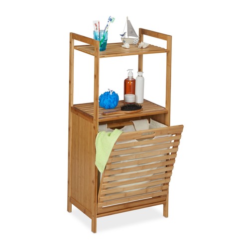 Wäscheschrank mit wäschekorb