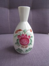 kleine Vase  August Warnecke Ostfriesische Rose OSTFRIESLAND Handgemalt 12,5  cm
