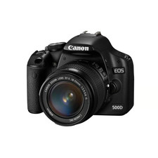 Canon EOS 500D / Rebel T1i 15.1 MP SLR-Digitalkamera - Schwarz (Kit m/ EF-S...