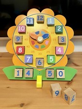 Lernuhr Holz