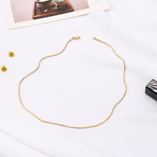 Schlangenkette Edelstahl Halskette Silber Gold Anhänger Damen Herren Kette 