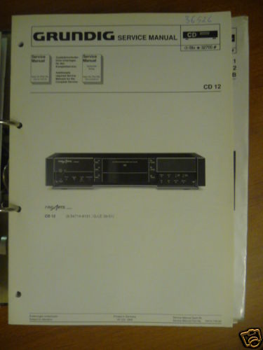 Service manual grundig 12 - manual,