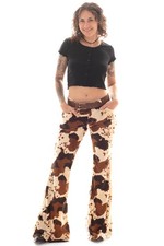 Comycom Damen Stoff Schlaghose