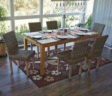 2er-/4er-/6er-Set Esszimmerstuhl Korbstuhl Stuhl Lehnstuhl Littau, Kubu-Rattan