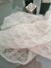 Edle Handarbeit, Lace Schal aus hochwertigem Kid Mohair und Seide, neu Elfentuch