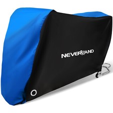 Polyester Motorrad Abdeckung Vollgarage Ganzgarage Roller Abdeckplane Blau 220CM